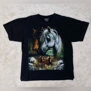 Vintage Rock Chang Double Sided Horse T-Shirt